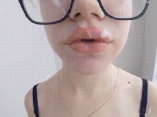 Cum on face HelloElly gif