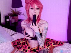 Zirael_Rem Trish Una Cosplay Dildo 1 gif