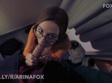 Daphne pulls your dick out in public gif