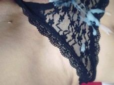 creampie on stomach gif