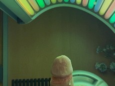 CUMMING ON PUBLIC TANNING BED gif