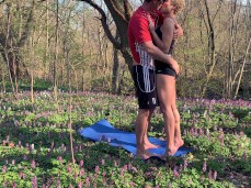 Fitness  in Nike Pro Yoga Shorts spanked gif