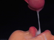 Tasty Huge Load In Mouth gif