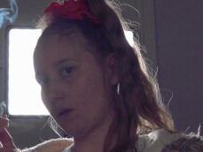 Shadow play with smoking cigar gif