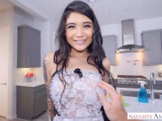 Foreplay with maid Brenna Sparks gif