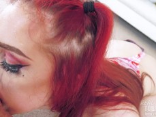 redhead sloppy rimjob gif