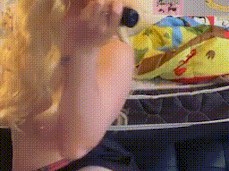cunt in thigh highs enjoying a good dildo ride gif