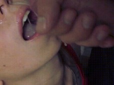 cum in mouth gif