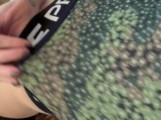 cute redhead athlete bending over in gym yoga pants gif