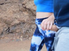 Handjob while walking gif