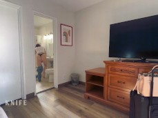 Watching Dana Dearmond undress in the bathroom gif