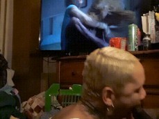 Perfect ebony wife blowjob gif