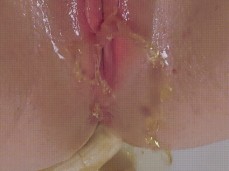 horny banana pee gif