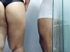 big ass shower GYM gif