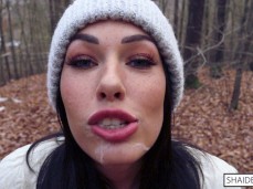 Mouth Full of Cum Talking and Swallow gif