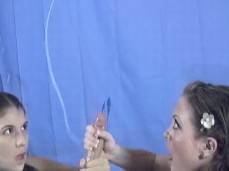 handjob cumshot reaction gif