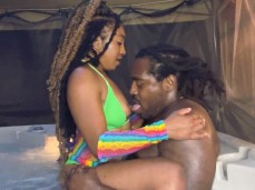 sucking her tits while she rides gif