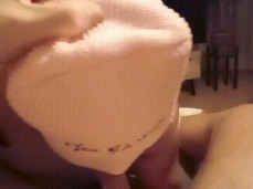 Blowjob with the daddy mask gif