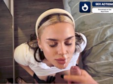 Good view couple facial cumshot gif