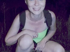 Night pissing outdoor gif