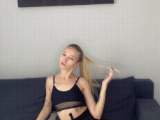 Insanely Hot Blonde Teasing With her Amazing body gif