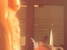 Masked Sunset Blowjob - Keyla & Lucas gif