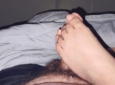 footjob cumshot gif