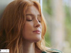 Redhead Jia thinking back gif