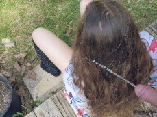 pissing on my beautiful daughters' hair gif