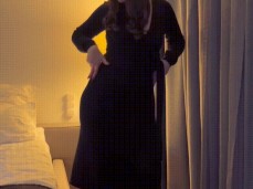 pretty girl dancing and stripping for her stepbrother gif