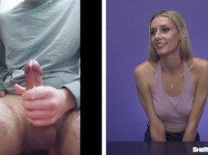 watching cumshot reaction gif