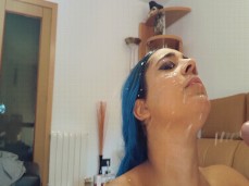 Blue Hair Facial gif