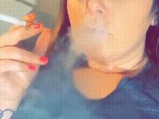 Smoking Nose Exhale gif