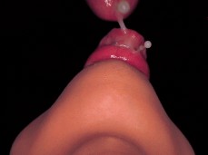 watch him cum in her mouth from below gif