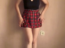 the student showed her natural breasts and small pussy gif