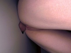 Gloryhole Nerd PAWG creampie gif