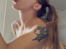 i'm waiting for you on my OF because there is a surprise 🤫❤️ gif