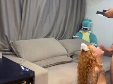 dickslapped redhead gif