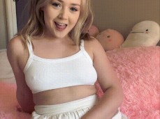 cute petite lady teasing you gif