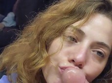 Heather Kane kindly kisses his beated dick gif