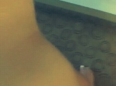 Mirror standing doggy gif