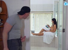  on Violet Myers and jacking off gif