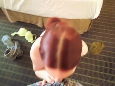 CLASSMATE SUCKS COCK SO GOOD , CHOKES AND GAGS ON IT gif