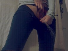 Peeing while standing gif