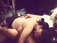 bbw milf pegging and kissing gif