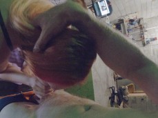 red-haired bitch sweetly sucks dick gif