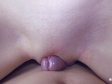 Suddenly he cum in my pussy and then cum again - Close-up gif