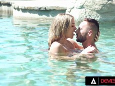 Ella Reese getting naughty in the pool gif