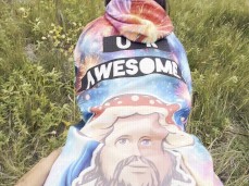 SHE LOVES HER DOGGY DADDY - MUSHROOM JESUS IS HER MASTER OF THE UNIVERSE - gif