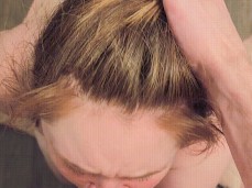 Hunny Rae gets cock shoved down her throat gif